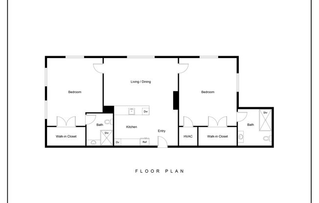 2 beds, 2 baths, 650 sqft, $1,900, Unit 2L