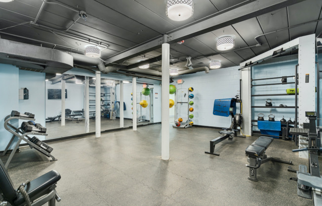 Fitness Center & Equipment | Apartments For Rent in Mount Prospect Illinois | The Element
