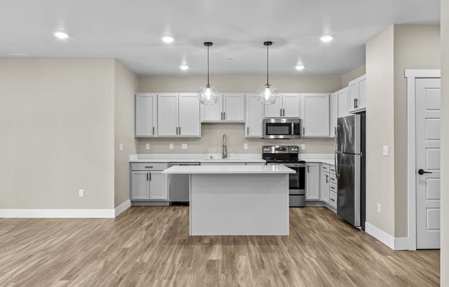 the heights on capitol hill apartments kitchen and living room