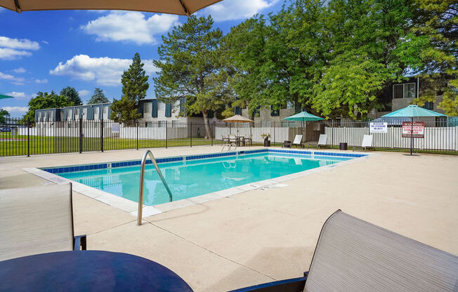 our apartments have a resort style swimming pool