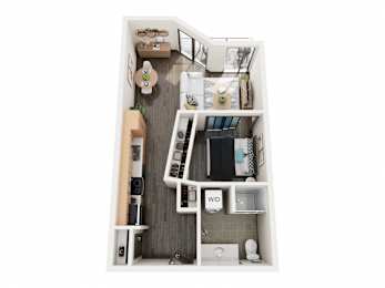 1 bed, 1 bath, 630 sqft, $2,063