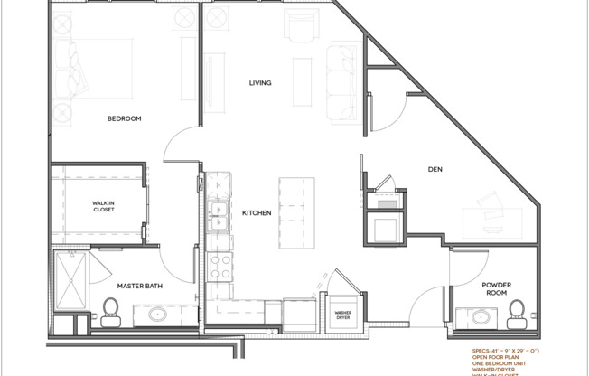 1 bed, 1.5 baths, 978 sqft, $3,199, Unit 312