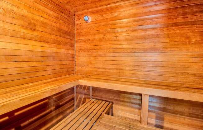 Sauna at Hunt Club Apartments, Integrity Realty, Copley Township
