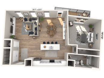 1 bed, 1 bath, 919 sqft, $2,066