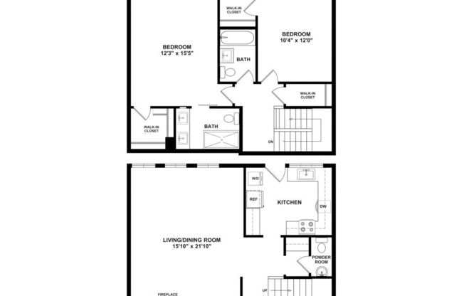 2 beds, 2.5 baths, 1,290 sqft, $7,039