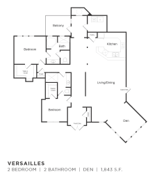 2 beds, 2 baths, 1,843 sqft, $3,290