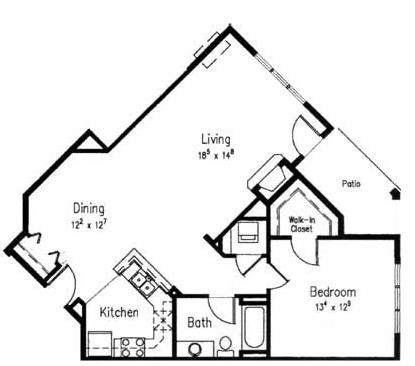 1 bed, 1 bath, 966 sqft, $1,650, Unit 9121 - 216