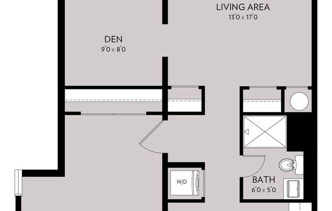 1 bed, 1 bath, 717 sqft, $1,666