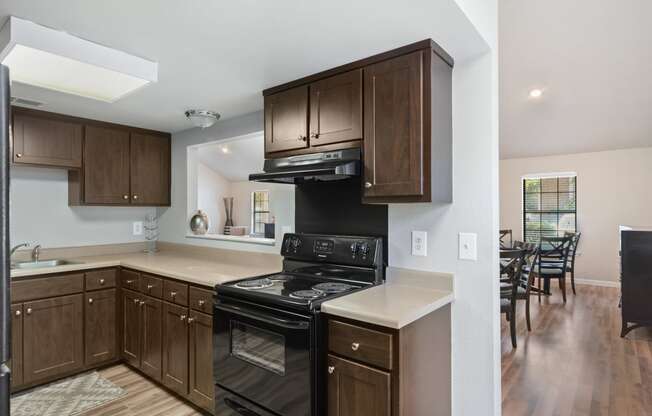 Clubhouse Kitchen at Laurel Valley Apartments in Mount Juliet Tennessee March 2021 3