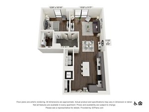 1 bed, 1 bath, 880 sqft, $2,710