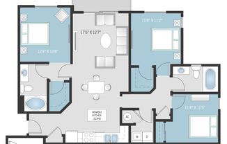 3 beds, 2 baths, 1,267 sqft, $2,825