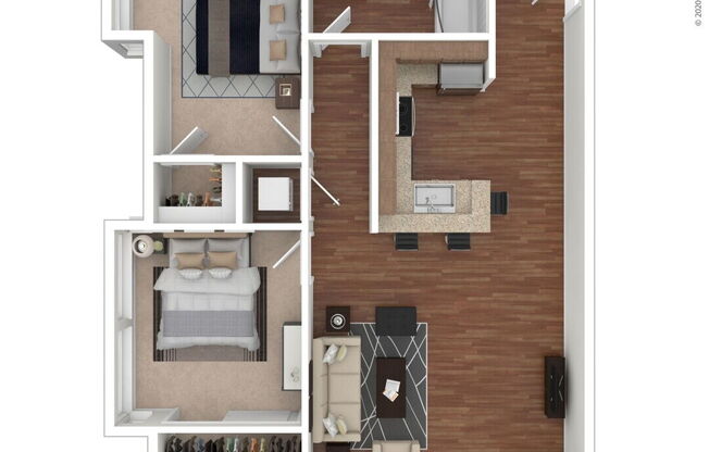 2 beds, 1 bath, 1,038 sqft, $2,650