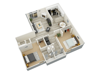 2 beds, 2 baths, 925 sqft, $1,339