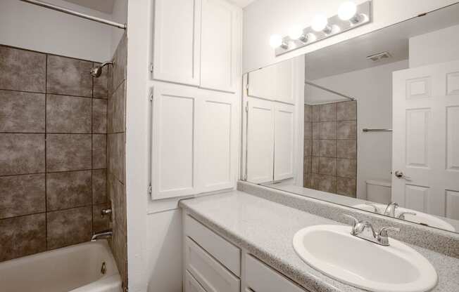 Bathroom at Park Place Apartments in Las Cruces New Mexico