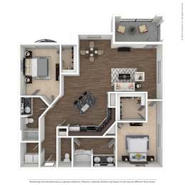 2 beds, 2 baths, 1,391 sqft, $2,147