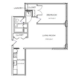 1 bed, 1 bath, 652 sqft, $1,849