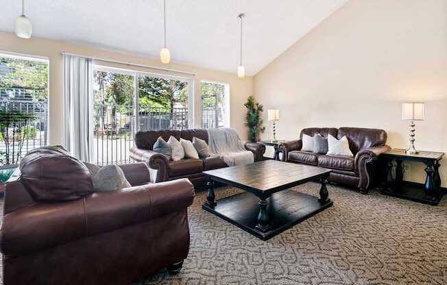 Hunt Club clubhouse lounge seating