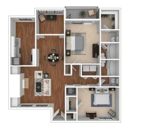 2 beds, 2 baths, 1,355 sqft, $1,897