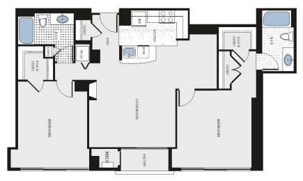 2 beds, 2 baths, 1,179 sqft, $3,474