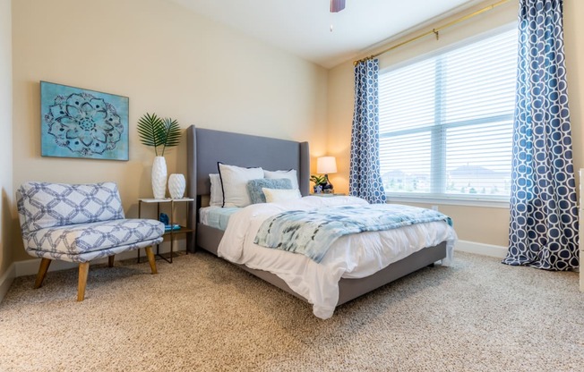 Gorgeous Bedroom at The Residences at Bluhawk Apartments, Overland Park, KS