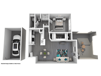 1 bed, 1 bath, 796 sqft, $1,545