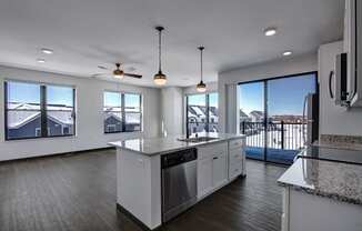 The Lafayette Kitchen and Living Room Apartments for rent Fitchburg, WI