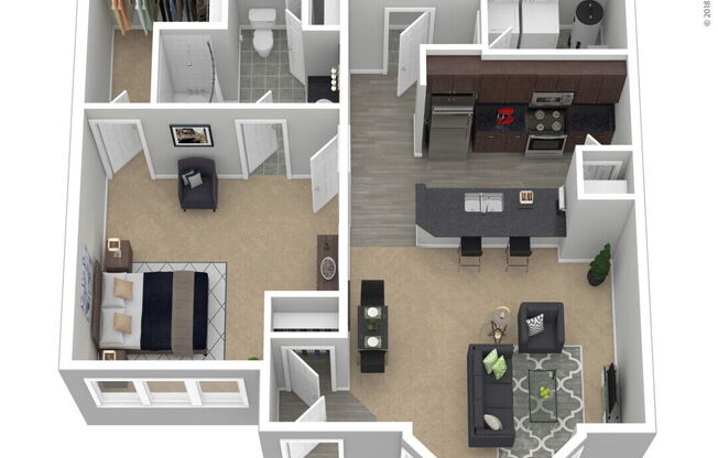 1 bed, 1 bath, 860 sqft, $1,839