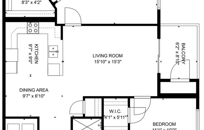 2 beds, 2 baths, 1,060 sqft, $1,795, Unit 2210 Remington 137
