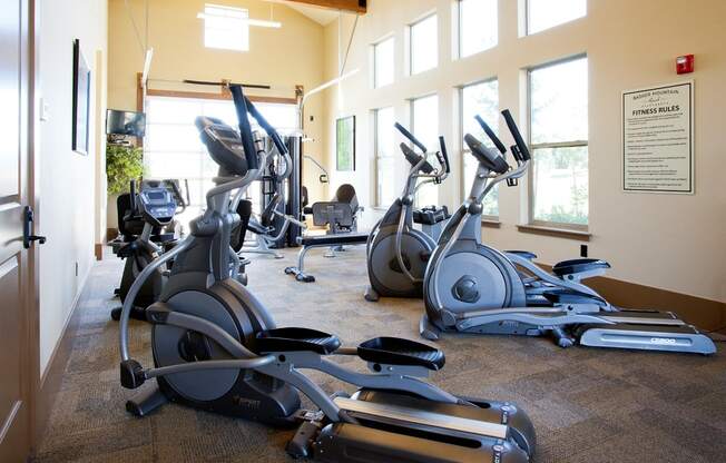 Badger Mountain Ranch Fitness Center with Cardio Machines