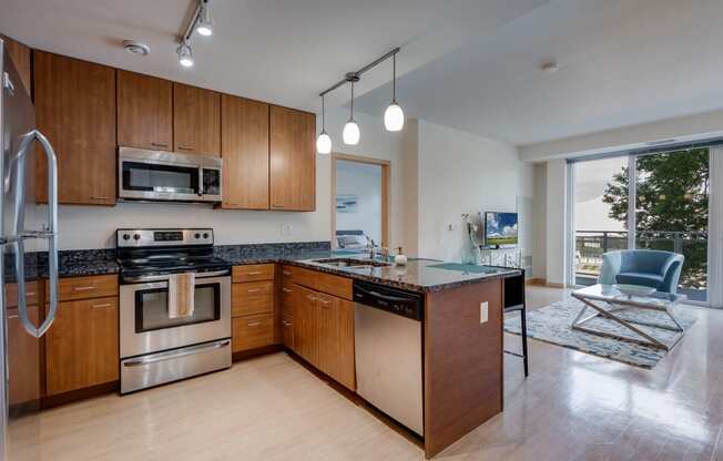 modern kitchen - The Verge Apartments in St Louis Park, MN
