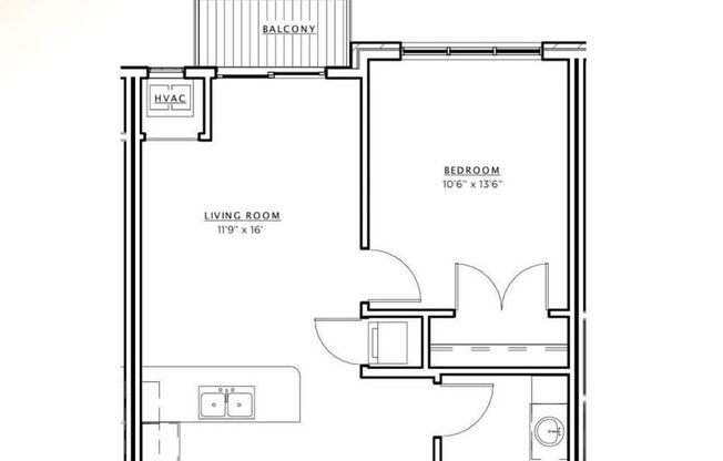 1 bed, 1 bath, 553 sqft, $1,675, Unit 902-206