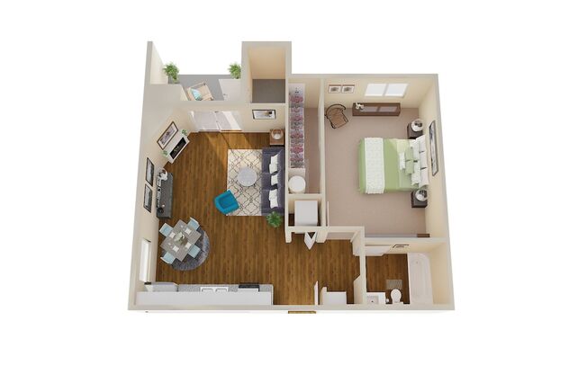 1 bed, 1 bath, 617 sqft, $1,650, Unit C207