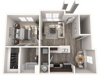1 bed, 1 bath, $1,038