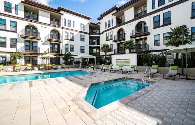 Heated Resort Style Pool & Spa with Poolside Cabanas