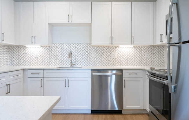 Kitchen with Stainless Steel Appliances