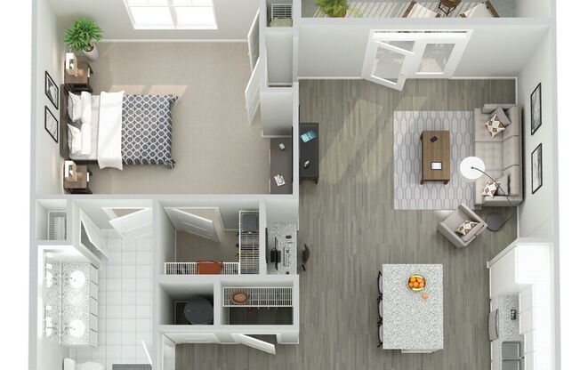 1 bed, 1 bath, 963 sqft, $1,660