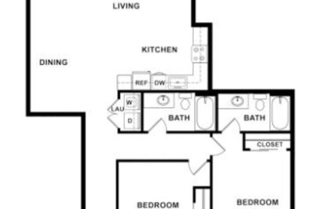 2 beds, 2 baths, 941 sqft, $2,895