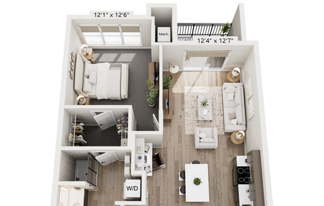 1 bed, 1 bath, 800 sqft, $1,750, Unit 8421-119