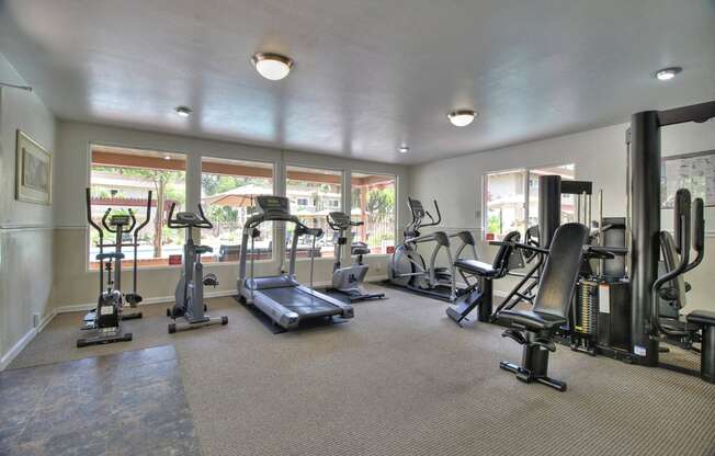 Fitness Center at Casa Alberta Apartments, Sunnyvale, CA