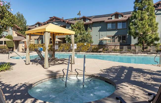Pool and Spa, Cabana at 55+ FountainGlen  Jacaranda, Fullerton, California
