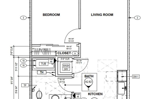 1 bed, 1 bath, 653 sqft, $1,490, Unit #203
