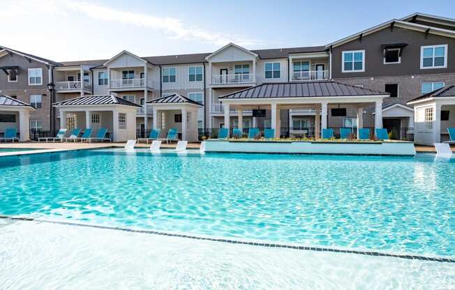 take a dip in the resort style pool at the bradley braddock road station apartments