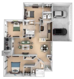 3 beds, 2 baths, 1,490 sqft, $2,286