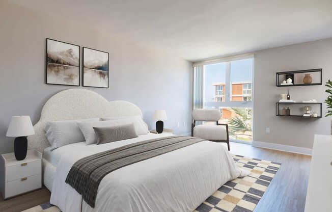 Bedroom with Hard Surface Flooring