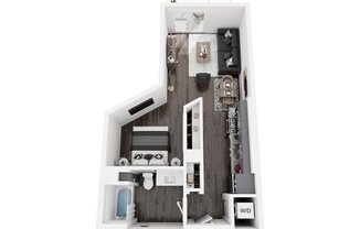 Studio, 1 bath, 731 sqft, $2,273