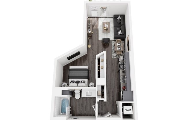 Studio, 1 bath, 731 sqft, $2,273