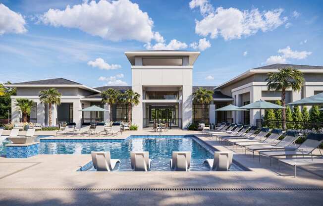 the pool at the resort
