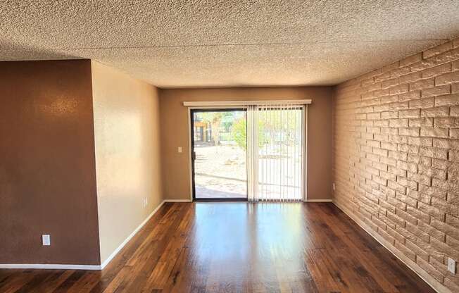 2x2 Downstairs Brown Upgrade Dining Room at Mission Palms Apartment Homes in Tucson AZ