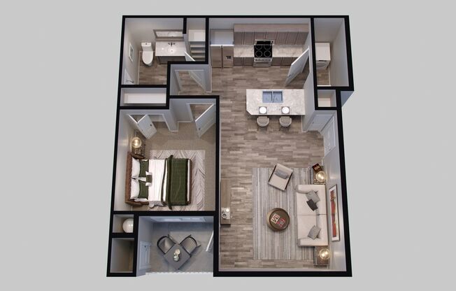 1 bed, 1 bath, 730 sqft, $1,245, Unit C303