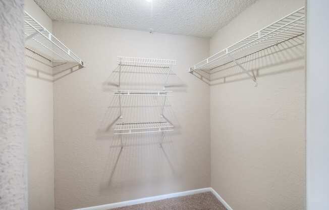 Walk-In Closet at Reflections Apartment Homes in Gainesville, Florida, FL